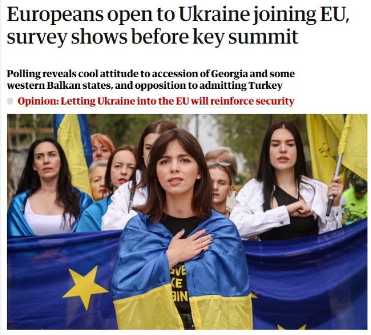 Evropianët janë të hapur për anëtarësimin e Ukrainës në BE, por jo për Ballkanin Perëndimor